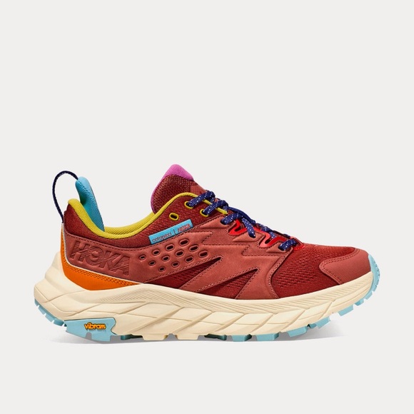 Hoka RARE VEUC trail Red and Yellow Sneakers VEUC - Picture 1 of 9